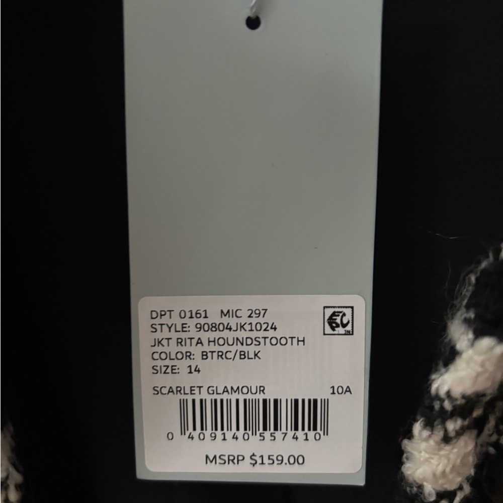 NWT Antonio Melani Houndstooth Blazer - Picture 6 of 6